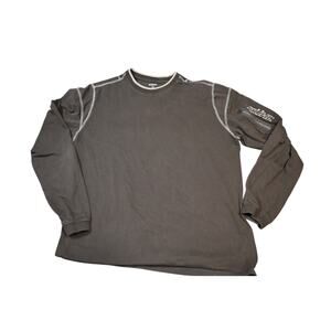 Kühl Wildfire Long Sleeve Shirt Men’s Large Brown Outdoor Zip Pocket Cotton